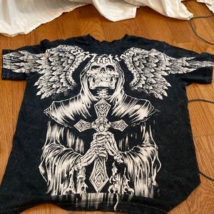 Black Affliction Tee Brand New Never Worn Size Medium